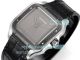 Swiss Copy THB Cartier Santos de Cartier Gray Dial Leather Strap Watch (5)_th.jpg